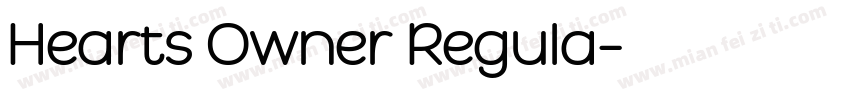 Hearts Owner Regula字体转换